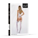 Bodystocking biały zmysłowy SoftLine 2074 One size SoftLine Collection