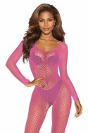 Bodystocking siateczkowy różowy SoftLine 2061 One size SoftLine Collection
