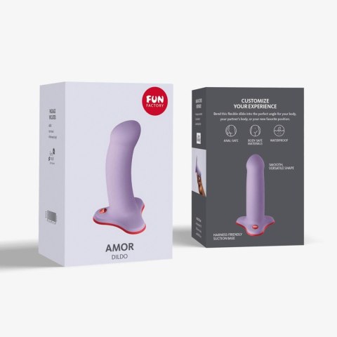 Dildo silikonowe Fun Factory Amor lawendowe 13,5 cm Fun Factory
