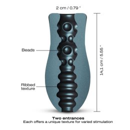Masturbator silikonowy Dorcel Dual Sensation 14 cm Dorcel