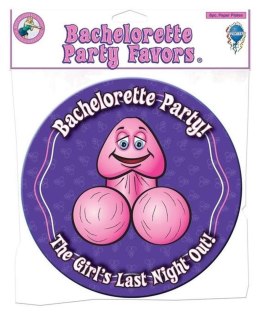 Papierowe talerzyki z penisem Bachelorette Party 8 szt BACHELORETTE PARTY