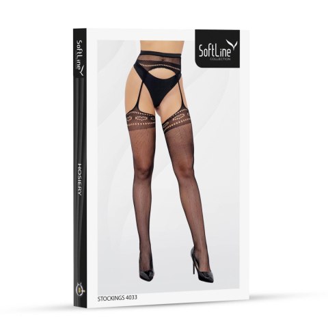 Pończochy 4033 czarne SoftLine Collection
