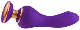 Wibrator punktu G silikonowy Shunga Sanya fioletowy USB 19 cm Shunga