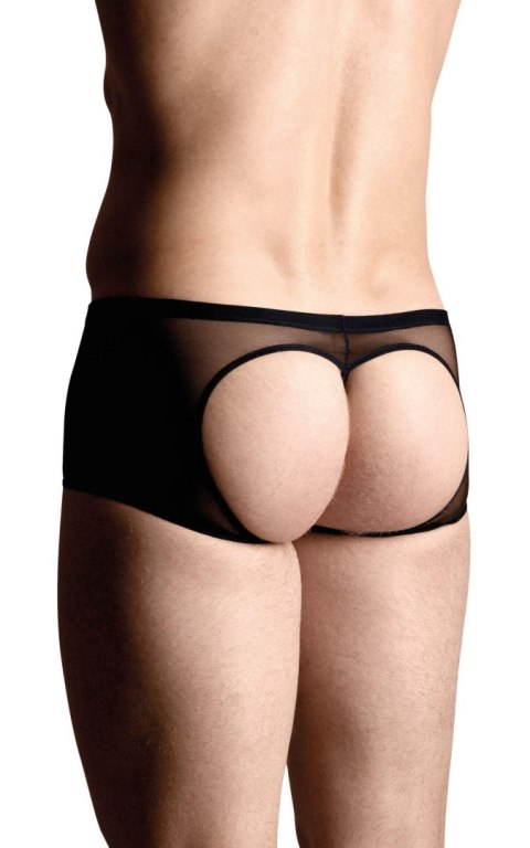 Bokserki męskie z wycięciem na pupie SoftLine Collection czarne M/L SoftLine Collection