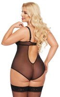 Erotyczne body koronkowe Amanda SoftLine czarny 3XL SoftLine Collection