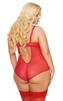 Erotyczne body koronkowe Amanda SoftLine czerwone XL SoftLine Collection