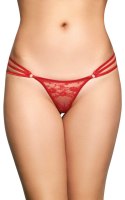 Koronkowe stringi SoftLine 2498 czerwone M/L SoftLine Collection