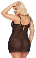 Koszulka nocna Cornelia koronkowa SoftLine czarna XL SoftLine Collection
