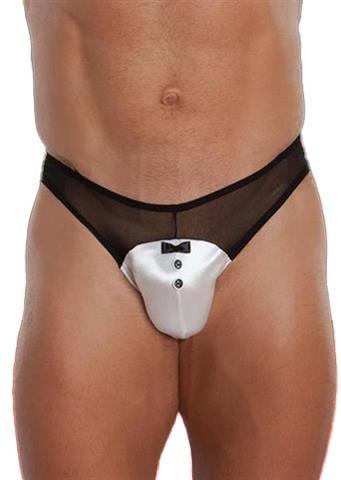 Siatęczkowe stringi SoftLine 4467 białe M/L SoftLine Collection