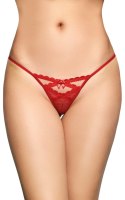 Stringi koronkowe SoftLine Collection 2494 czerwone S/M SoftLine Collection