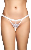 Stringi koronkowe SoftLine Collection biały M/L SoftLine Collection