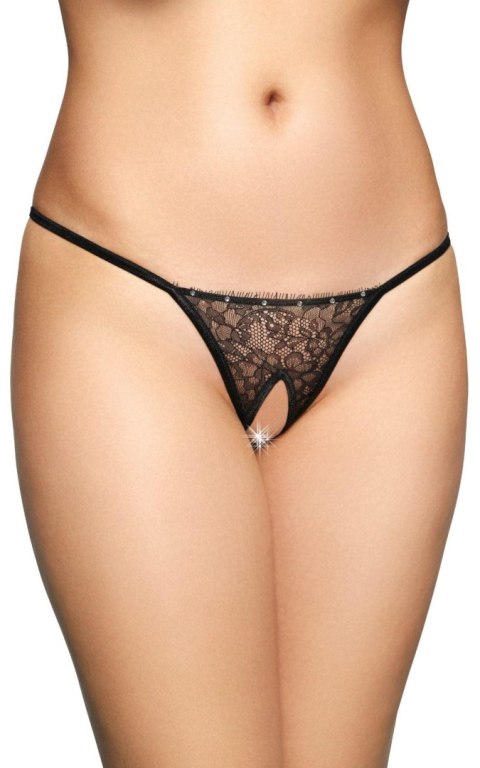 Stringi koronkowe SoftLine Collection czarne S/L SoftLine Collection
