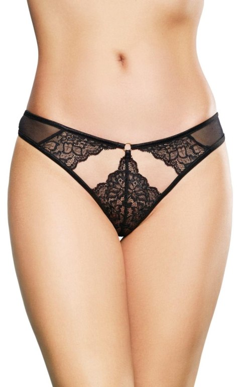 Stringi koronkowe SoftLine Collection czarne S/M SoftLine Collection