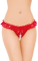 Stringi koronkowe SoftLine Collection czerwone S/L SoftLine Collection