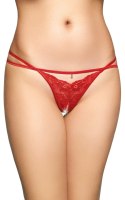 Stringi koronkowe SoftLine Collection czerwone S/M SoftLine Collection