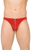 Stringi męskie z błyskawicznym zamkiem SoftLine 4501 czerwone XL SoftLine Collection