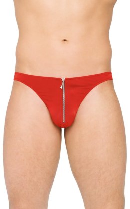 Stringi męskie z błyskawicznym zamkiem SoftLine 4501 czerwone XL SoftLine Collection