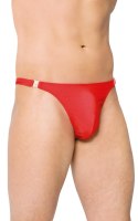 Stringi satynowe z rozpięciami SoftLine 4432 czerwone L SoftLine Collection