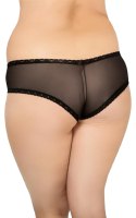 Stringi siateczkowe koronkowe SoftLine 2469 Plus Size czarne 2XL SoftLine Collection