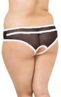 Stringi siateczkowe z wycięciami SoftLine 2471 czarne XL SoftLine Collection
