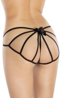 Stringi z pajęczą siatką SoftLine 2353 czarne S/L SoftLine Collection