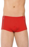 Szorty z zamkami SoftLine lycra czerwone M SoftLine Collection