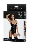 Body erotyczne Glossy Katherin czarne L Glossy