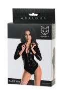 Body wetlookowe Alessia Glossy czarne M Glossy