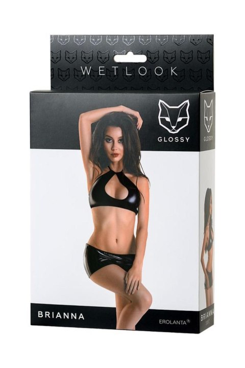 Komplet Wetlook Brianna Glossy czarny M Glossy