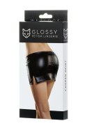 Mini spódniczka błyszcząca Wetlook Glossy CAMREN czarna S Glossy