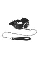 Obroża z smyczą Fetish Tentation czarna O Ring Fetish Tentation