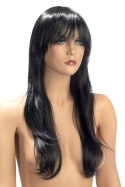 Peruka długa Brenda Brun czarna z grzywką World Wigs WORLD WIGS