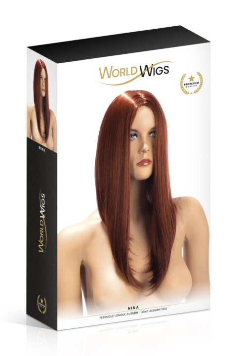 Peruka długa Nina World Wigs kasztanowa WORLD WIGS