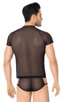 Siateczkowa koszulka i szorty SoftLine 4607 czarne XL SoftLine Collection