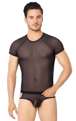 Siateczkowa koszulka i szorty SoftLine 4607 czarne XL SoftLine Collection