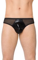 Stringi męskie wycięte SoftLine 4517 czarne XL SoftLine Collection