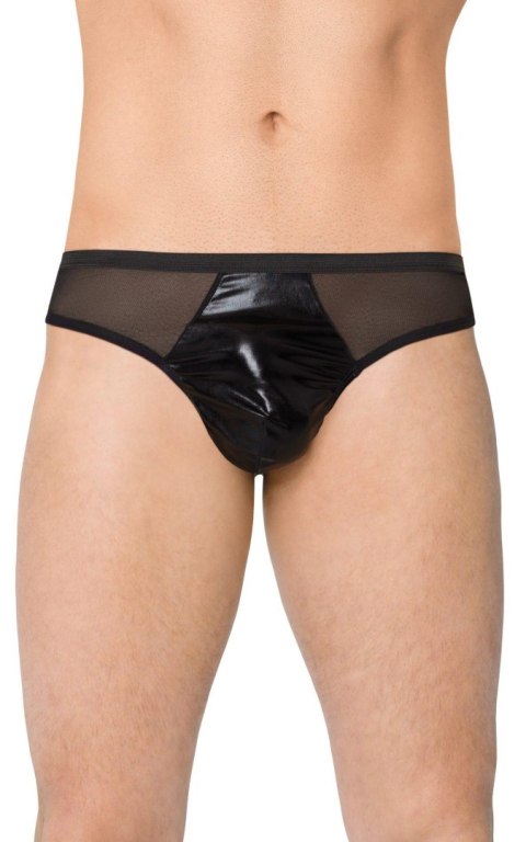 Stringi męskie wycięte SoftLine 4517 czarne XL SoftLine Collection
