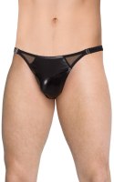 Stringi męskie wycięte SoftLine 4518 czarne M/L SoftLine Collection