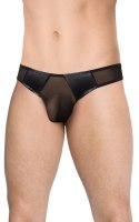 Stringi męskie wycięte SoftLine 4519 czarne M/L SoftLine Collection