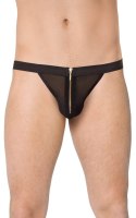 Stringi męskie wycięte SoftLine 4526 czarne One Size SoftLine Collection