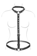 Uprząż na biust z kolcami Fetish Tentation imitacja skóry Fetish Tentation