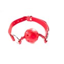 Czerwony oddychający knebel kulowy Fantasy regulowany 4 cm Fantasy