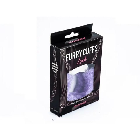 Kajdanki metalowe z fioletowym futerkiem Fantasy Fantasy