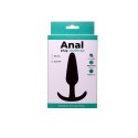 Korek analny silikonowy Fantasy czarny średni 10 cm Fantasy