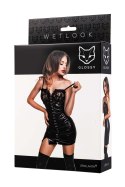 Sukienka Glossy Nelly wetlook czarna L Glossy