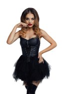 Sukienka wetlook Glossy Elisia czarna L Glossy