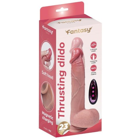 Dildo silikonowe thrusting Fantasy 23 cm USB pilot Fantasy