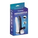 Dildo wibrujące do podwójnej penetracji Fantasy Hephaestus USB 19,5 cm Fantasy