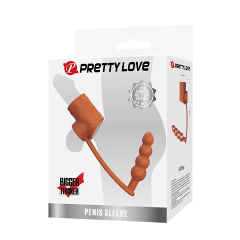 Korek analny z pierścieniem Pretty Love Rilley TPE wodoodporny Pretty Love