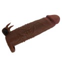 Przedłużka wibrująca na penisa Pretty Love brązowa 17 cm Pretty Love